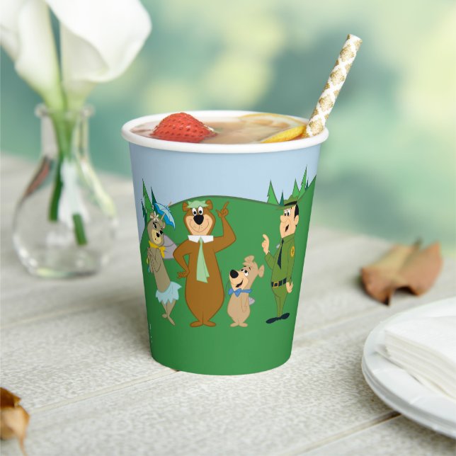 Yogi Bear and Friends Classic Pose Paper Cups (Insitu)