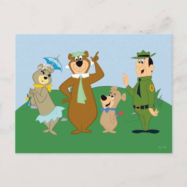 Yogi Bear and Friends Classic Pose Postcard (Front)
