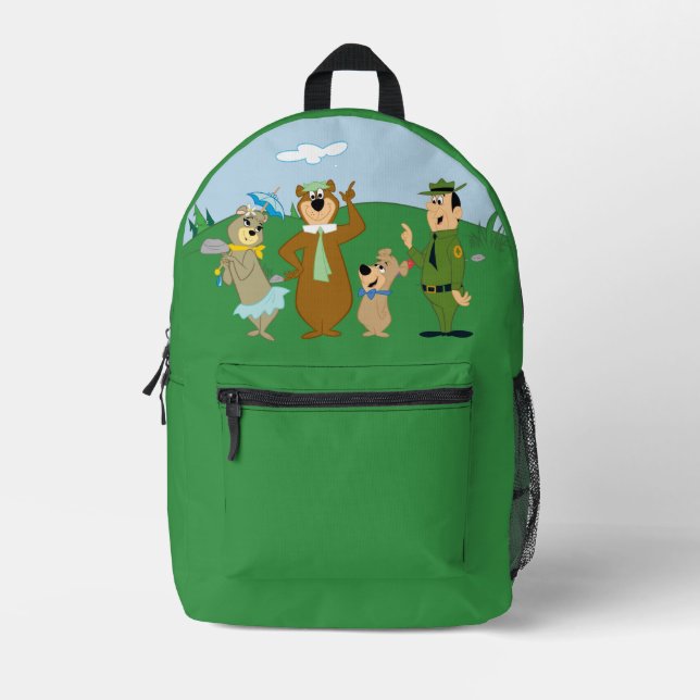 Yogi Bear and Friends Classic Pose Printed Backpack (Front)