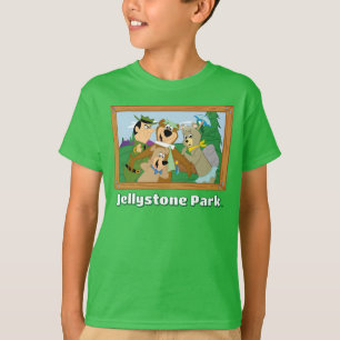 Yogi Bear and Friends Framed Forest Picture T-Shirt