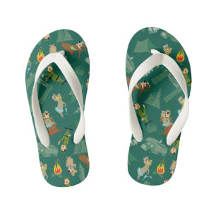 Yogi Bear and Friends Jellystone Park Camp Pattern Kid's Jandals