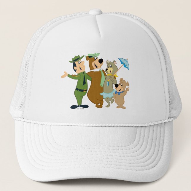 Yogi Bear and Friends Warm Welcome Trucker Hat (Front)