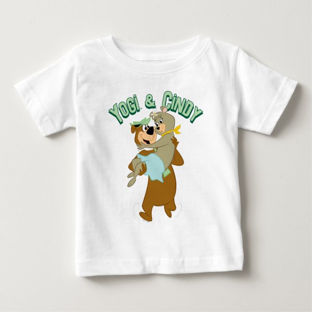 Yogi Bear Carrying Cindy Bear Baby T-Shirt (Front)