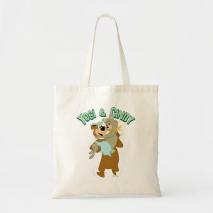 Yogi Bear Carrying Cindy Bear Tote Bag