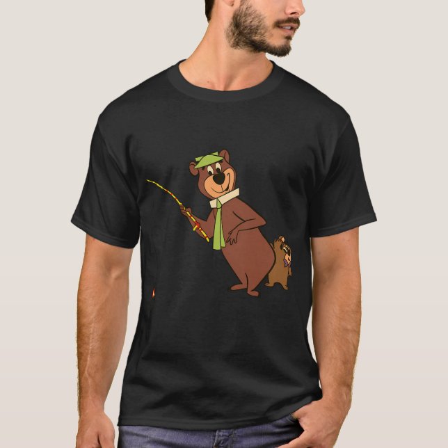 Yogi Bear fishing T-Shirt (Front)