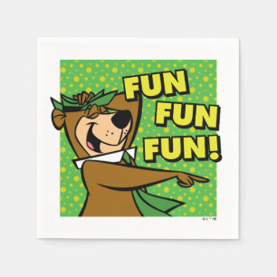 Yogi Bear Fun Fun Fun Napkin