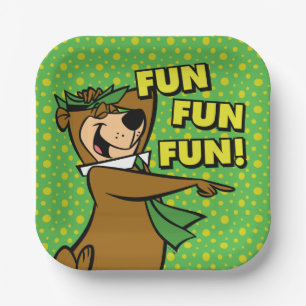 Yogi Bear Fun Fun Fun Paper Plate