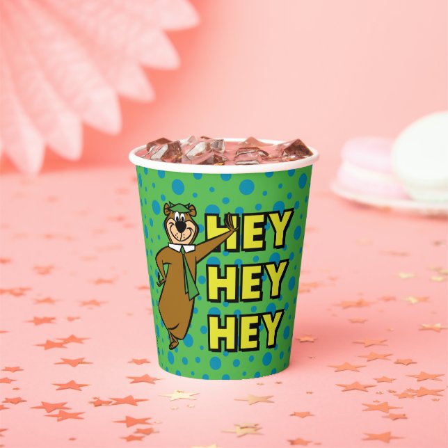Yogi Bear Hey Hey Hey Paper Cups (Insitu)