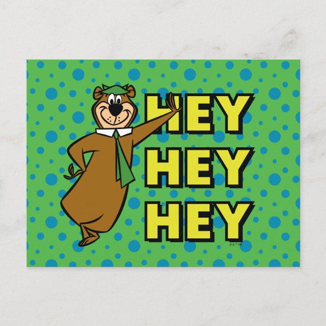 Yogi Bear Hey Hey Hey Postcard (Front)