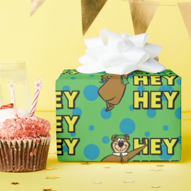Yogi Bear Hey Hey Hey Wrapping Paper (Birthday Party)