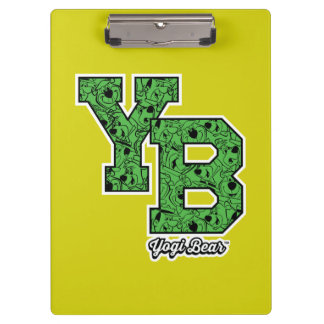 Yogi Bear Patterned Varsity Letters Clipboard