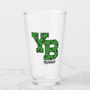 Yogi Bear Patterned Varsity Letters Glass