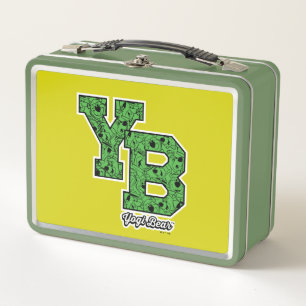 Yogi Bear Patterned Varsity Letters Metal Lunch Box