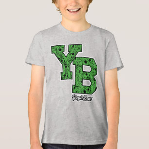 Yogi Bear Patterned Varsity Letters Tri-Blend Shirt