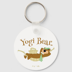 Yogi Bear Picnic Hammock Nap Time Key Ring
