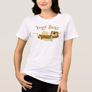 Yogi Bear Picnic Hammock Nap Time Tri-Blend Shirt