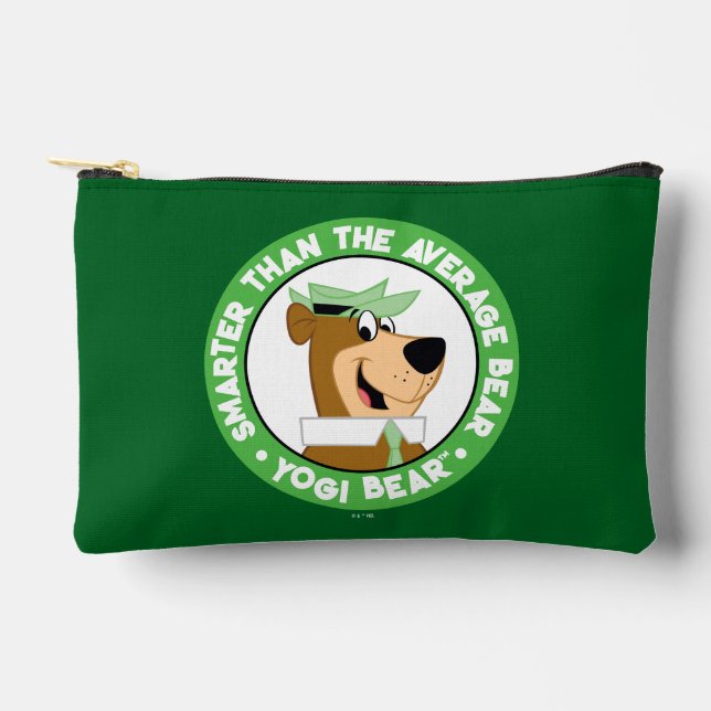 Yogi Bear Smiling Portrait Accessory Pouch (Front)