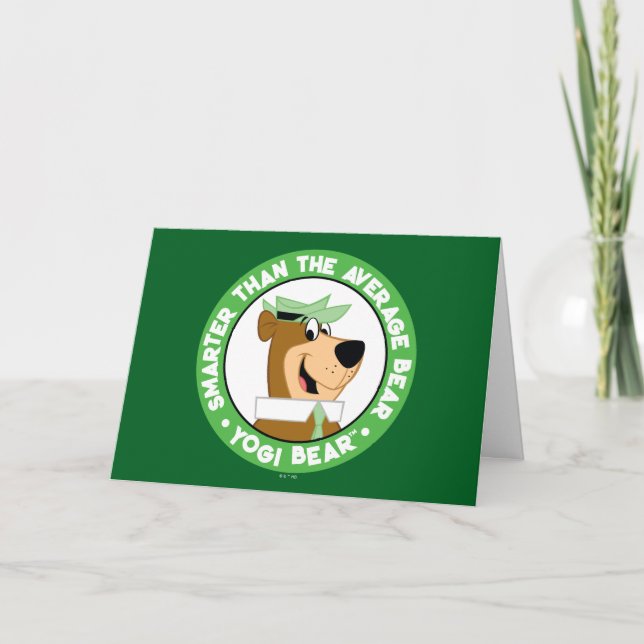 Yogi Bear Smiling Portrait Card (Front)