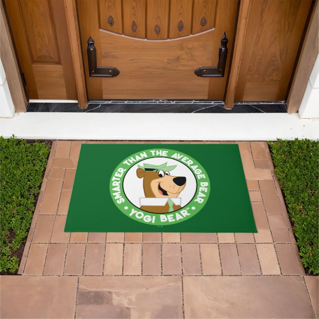 Yogi Bear Smiling Portrait Doormat (Outdoor)