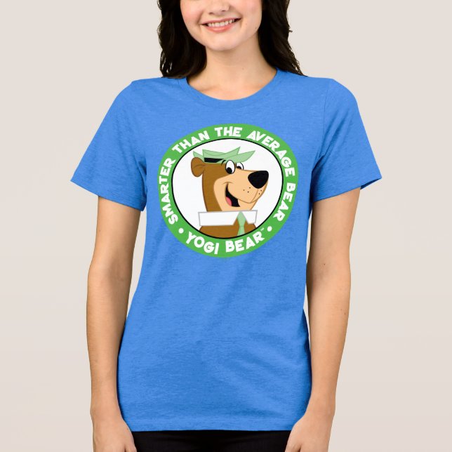 Yogi Bear Smiling Portrait Tri-Blend Shirt (Front)