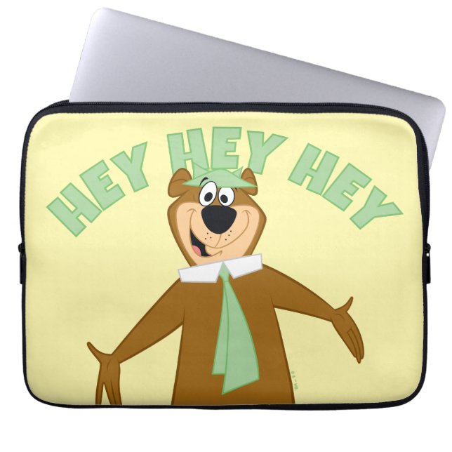 Yogi Bear Welcome Laptop Sleeve (Front)