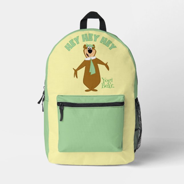Yogi Bear Welcome Printed Backpack (Front)