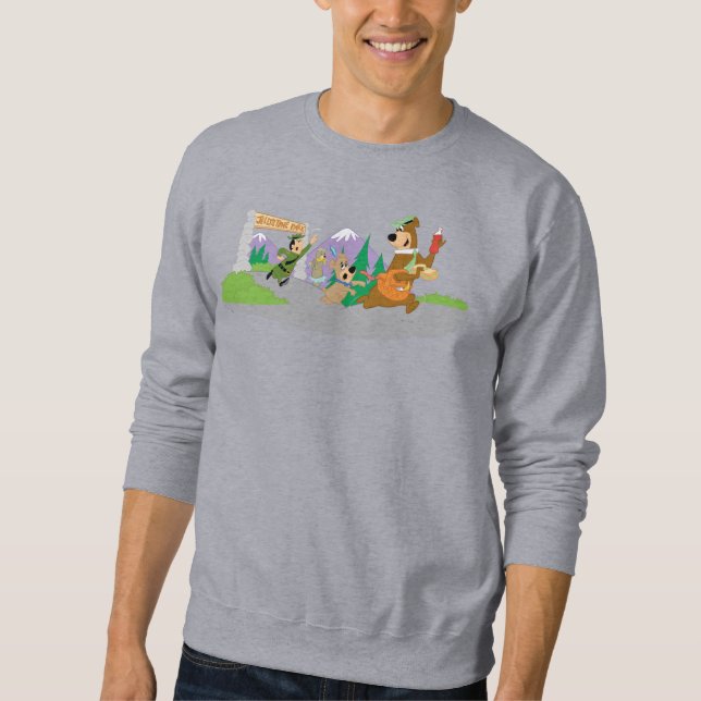 Yogi Bear's Great Picnic Basket Escape Sweatshirt (Front)