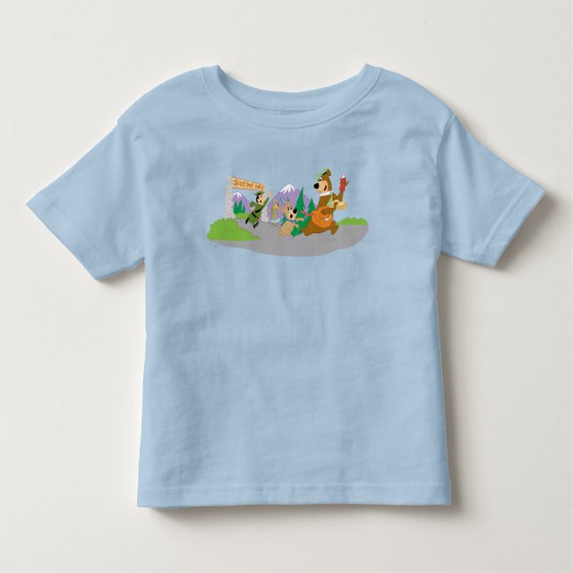 Yogi Bear's Great Picnic Basket Escape Toddler T-Shirt (Front)
