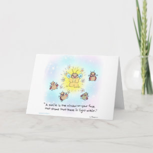 Yogi Firefly "smile" greeting card