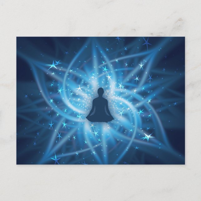 Yogi meditating postcard (Front)