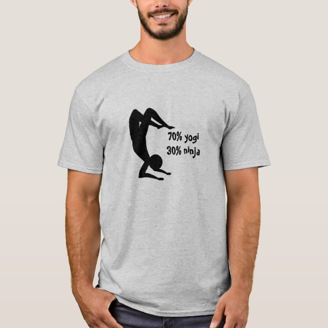 Yogi Ninja for workout T-Shirt (Front)