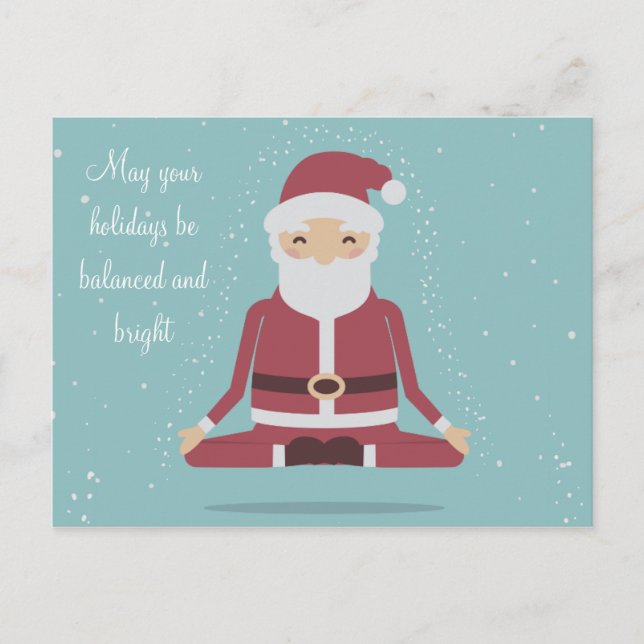 Yogi Santa - Personalised Christmas Postcard (Front)