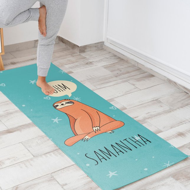 Yogi Sloth Yoga Mat (This is the ultimate yoga mat because nothing can be more Zen than a chilled out Yogi Sloth! )