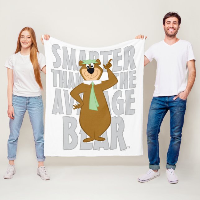Yogi "Smarter Than The Average Bear" Fleece Blanket (In Situ)