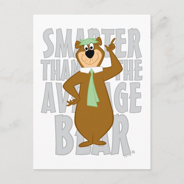 Yogi "Smarter Than The Average Bear" Postcard (Front)