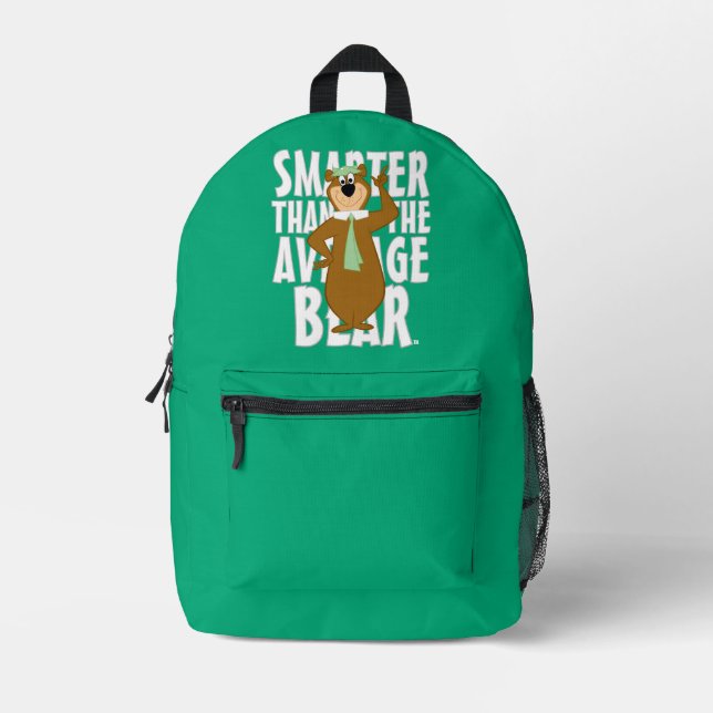 Yogi "Smarter Than The Average Bear" Printed Backpack (Front)