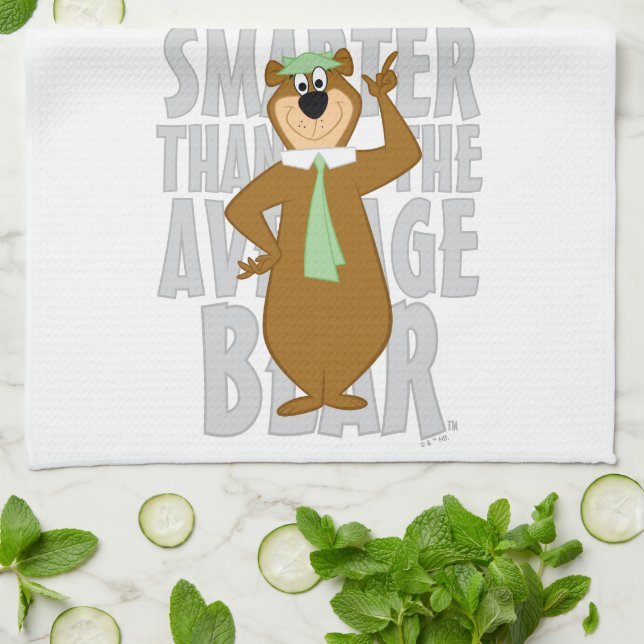 Yogi "Smarter Than The Average Bear" Tea Towel (Folded)
