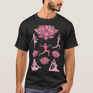 Yogi Spiritual Meditation Lotus Flower Blossoms Yo T-Shirt
