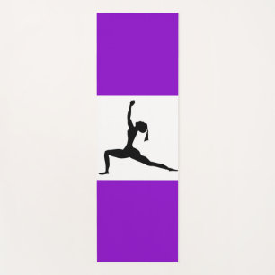 Yogic Practice Standing Silhouette Yoga Mat
