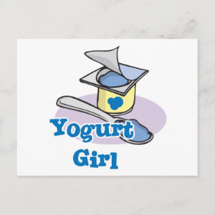 Yogurt Girl blueberry yogurt Postcard
