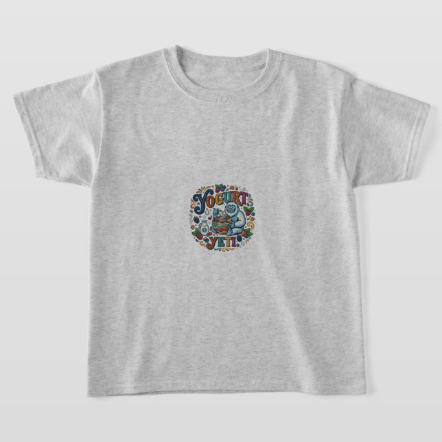 Yogurt Yeti, T-Shirt desgion (Laydown)
