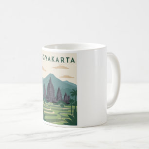 Yogyakarta Indonesia Travel Poster Coffee Mug