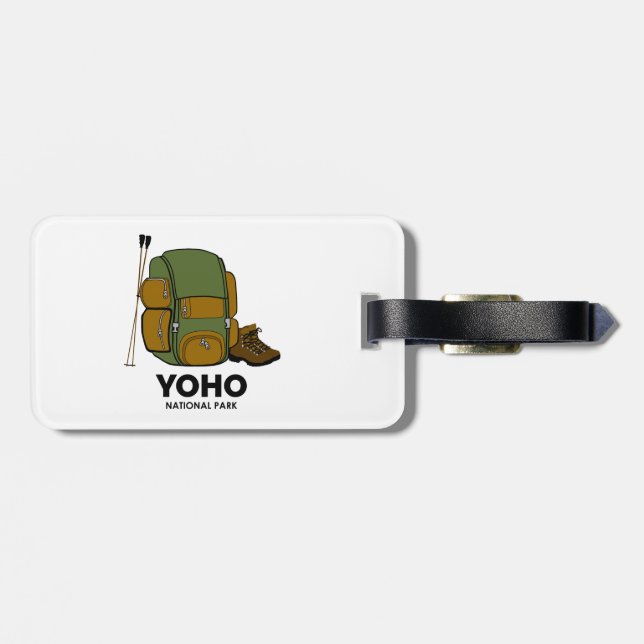 Yoho National Park Backpack Luggage Tag (Back Horizontal)