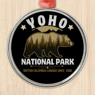 Yoho National Park Bear – British Columbia Metal Tree Decoration