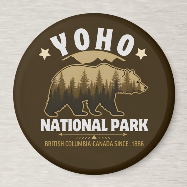 Yoho National Park Canada – Bear & Forest Landscap Magnet (Creator Uploaded)