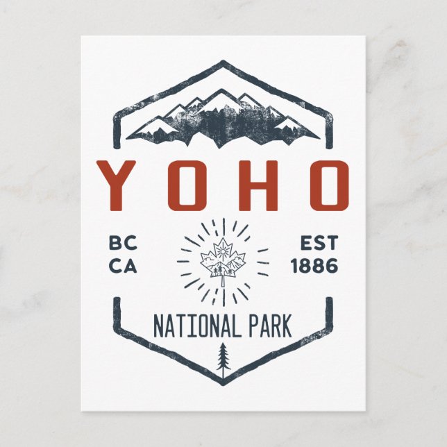Yoho National Park Canada Vintage Postcard (Front)