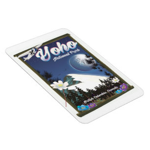 Yoho National Park Canada Vintage travel poster Magnet