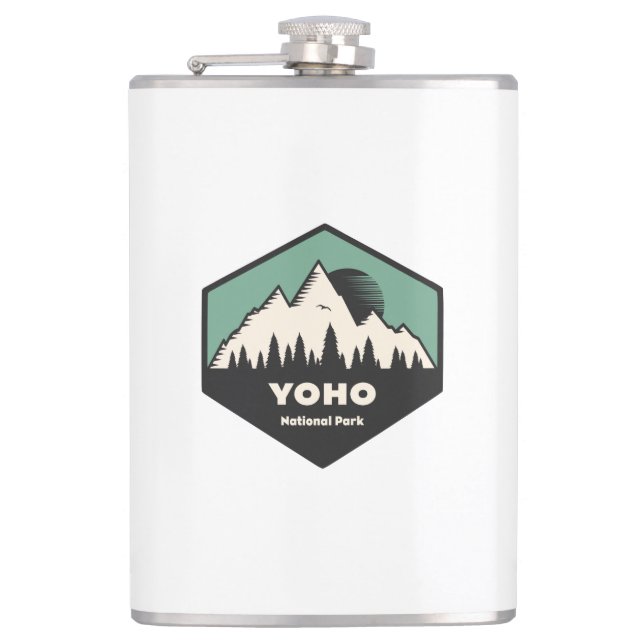 Yoho National Park Hip Flask (Front)