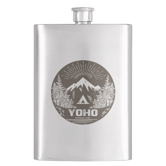 Yoho National Park Hip Flask (Front)