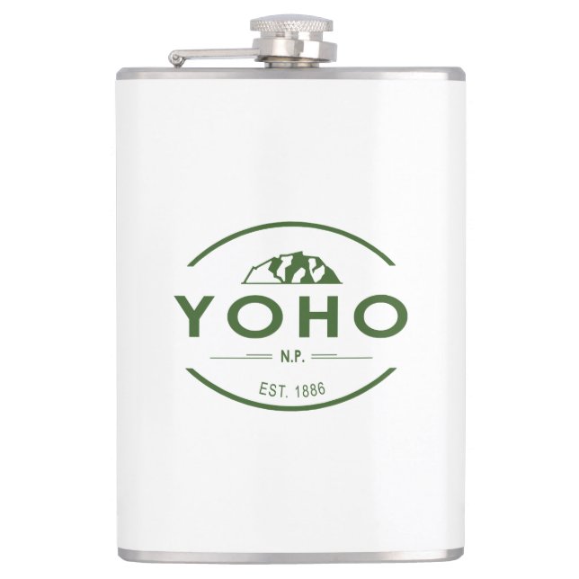 Yoho National Park Hip Flask (Front)